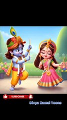 Shri Krishna and Radha Dance #3d #dance #animation