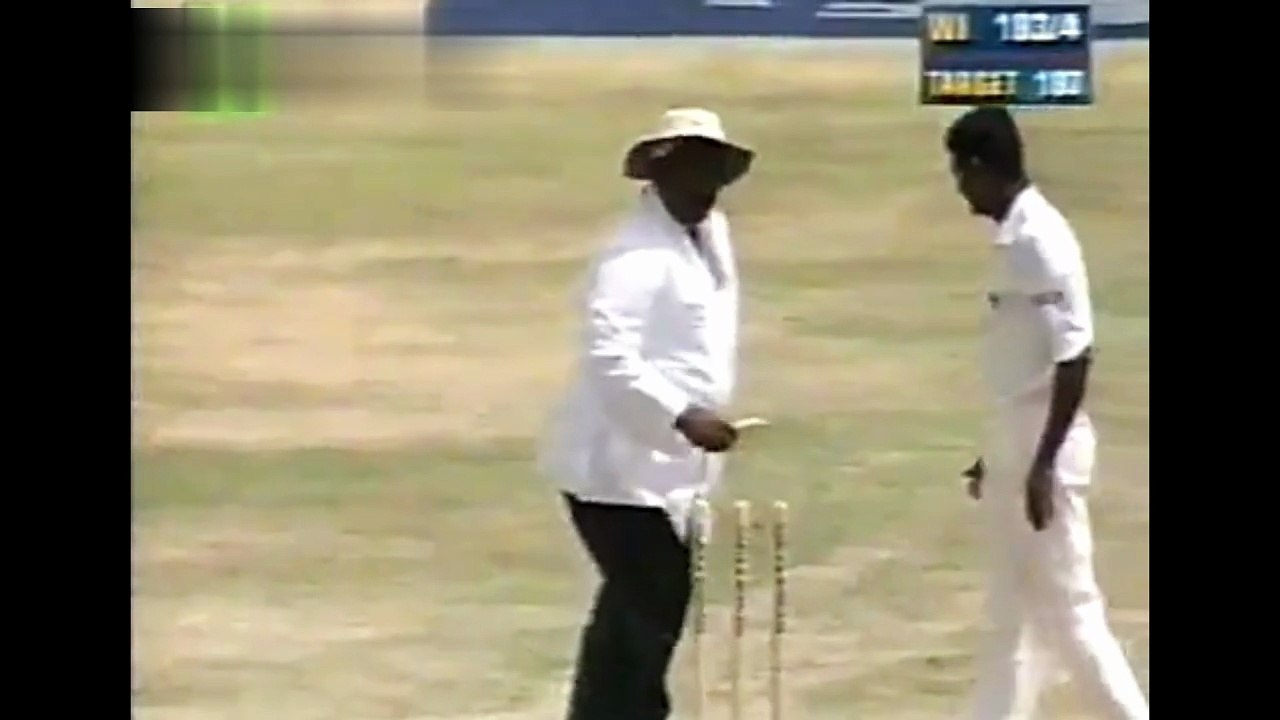 Carl Hooper Magnificent Six to Muralitharan 1st Test at St John's, Jun 13 1997