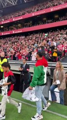 El estadio de San Mamés se vuelca con Palestina para denunciar el genocidio en Gaza