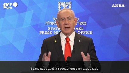 Gaza, Netanyahu: "Spero di riportare a casa tutti gli ostaggi nei prossimi giorni"