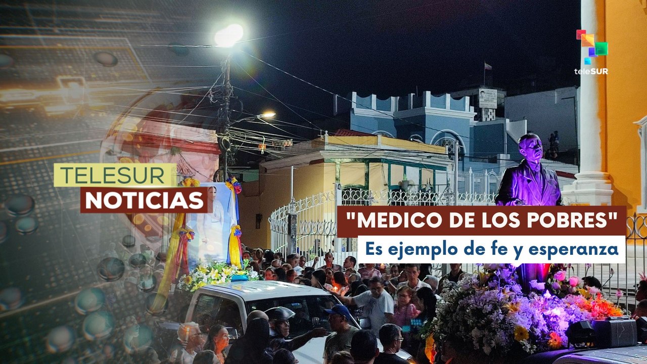 Venezolanos realizan caminata nocturna por la canonización del Dr. José Gregorio Hernández