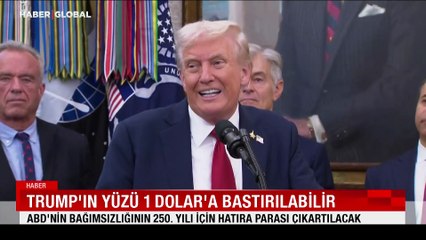 ABD'nin bağımsızlığının 250. yılı için hatıra parası: Trump'ın yüzü 1 dolara bastırılabilir