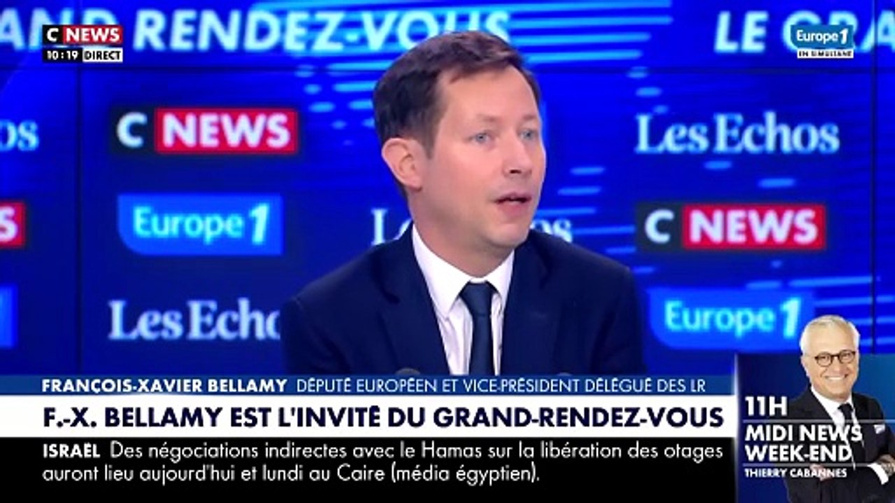 Immigration : "Le référendum, c’est le moyen de redonner la main au peuple sur la politique migratoire", souligne François-Xavier Bellamy