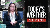 Today's Weather, 5 P.M. | Oct. 5, 2025