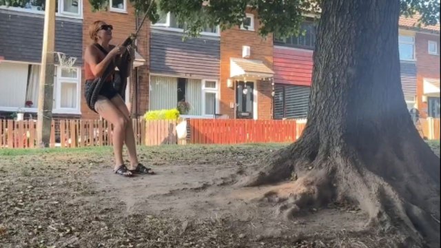 A short comedic tale of two bottles of wine, two sisters & a tree swing