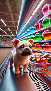 Dog s Summer Surprise_ A Giant Jelly Dessert Party! ☀️🍮