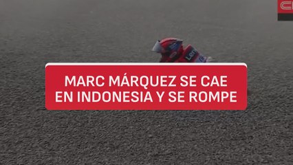 Así ha sido la brutal caída de Márquez en el GP de Indonesia