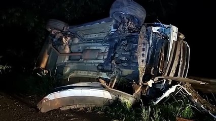 Tracker bate e é abandonada após acidente na BR-369, em Cascavel