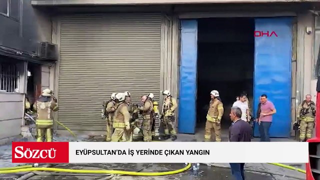 Eyüpsultan'da iş yerinde çıkan yangın söndürüldü