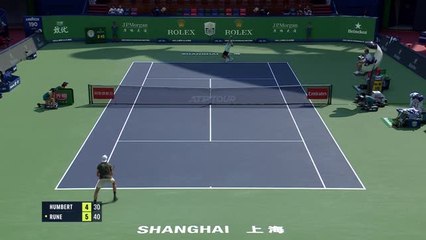 Shanghai - Humbert chute face à Rune