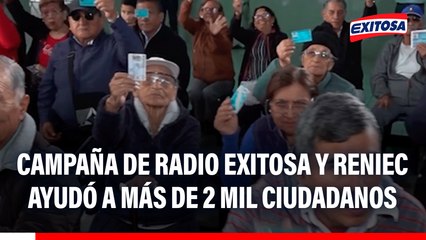 Más de 2 mil ciudadanos accedieron al DNI electrónico 3.0 gracias a campaña de Exitosa y Reniec