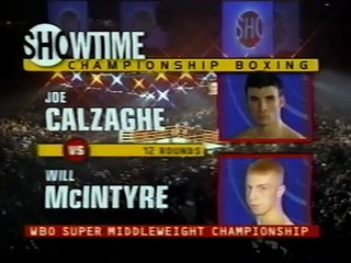 Joe Calzaghe vs Will McIntryre - Showtime 10-13-2001