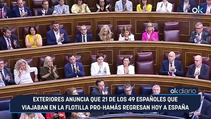 Exteriores anuncia que 21 de los 49 españoles que viajaban en la flotilla pro-Hamás regresan hoy a España