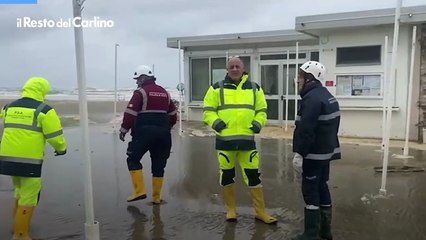 Maltempo e allagamenti sulla costa Ravennate: video