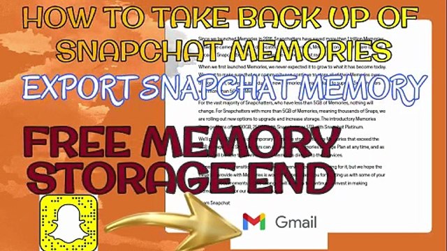 HOW TO BACK UP SNAPCHAT MEMORIES | SNAPCHAT FREE STORAGE KHTM | SNAPCHAT STORAGE PLAN | EXPORT DATA | FREE STORAGE END | PREMIUM STORAGE PLAN | EXPORT MEMORIES TO GMAIL | SNAPCHAT STORAGE PLAN | SNAPCHAT NEW FEATURES,