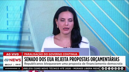 Shutdown sem fim? Senado dos EUA rejeita propostas orçamentárias