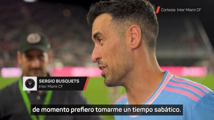 Busquets, en su homenaje en Inter Miami: "Seré entrenador, pero de momento prefiero tomarme un tiempo"