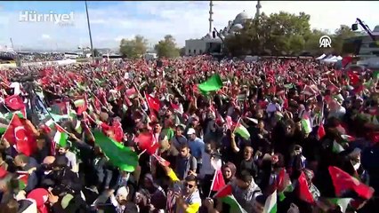 İstanbul'da Uluslararası Özgürlük Filosu'na destek yürüyüşü düzenlendi