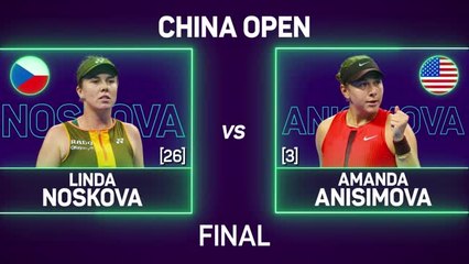 Anisimova beats Noskova to win China Open