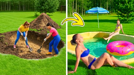 We Built a Backyard Swimming Pool from Scratch! 🔥