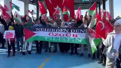Çanakkale Boğazı’nda Sumud Filosu’na destek turu