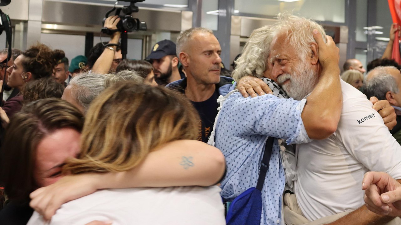 Activistas de la Flotilla llegan a Italia y denuncian torturas en Israel: "Usan métodos nazis"