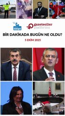 Bir dakikada bugün ne oldu?