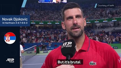 Djokovic battles through 'brutal' conditions in Shanghai