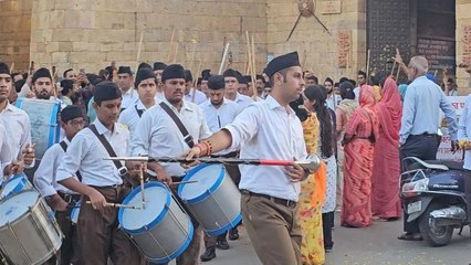 Video:  शहर के भीतरी भागों और सांवल कॉलोनी में किया गया पथ संचलन