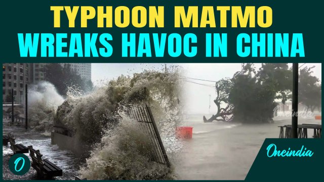 Typhoon Matmo HITS China | 350,000 people evacuated, transport, businesses shut | Top-level Alert