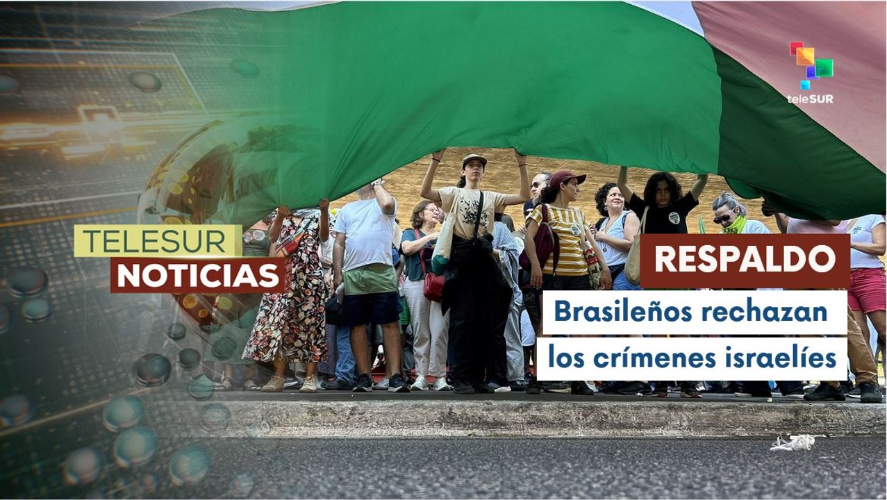 Ciudades brasileñas se movilizan en solidaridad con la causa Palestina