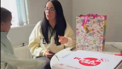 Girl expecting a birthday surprise receives news she will be a sister to twin boys