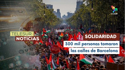 Españoles se movilizaron para exigir el fin del genocidio en Gaza