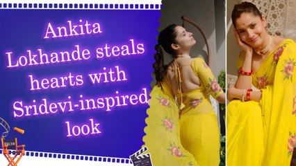 Ankita Lokhande channels Sridevi’s iconic ‘Chandni’ look with modern twist