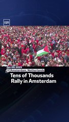 Tens Of Thousands Rally In Amsterdam
