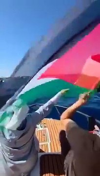 Sumud Filosuna destek için Hatay Arsuz limanından 45 sivil gemi Filistin ve Türk bayraklarıyla akdenize açıldı