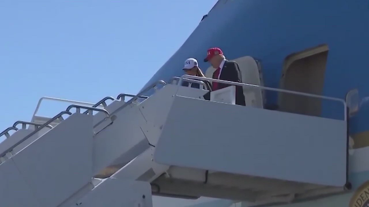 Trump and MELANIA Share RESPECTFUL Moment with NAVY Captain 🇺🇸