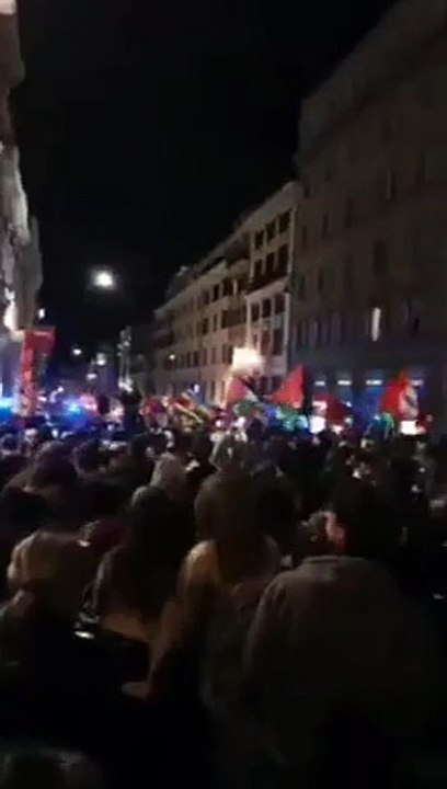 Roma, Filistin için sokaklarda