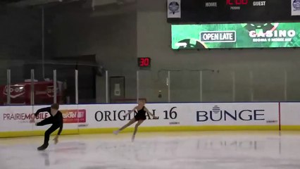 Novice & Senior Pair Free Program - 2025 Sask Skate