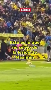 Atentos todos que así salió Maximin del campo del juego, ojito con lo que pasa cuando va al banquillo.