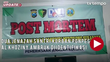 Dua Jenazah Santri Korban Ponpes Al Khoziny Ambruk Diidentifikasi