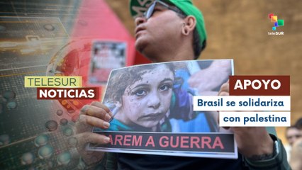 Brasileños salen a las calles para condenar el asedio israelí contra Gaza