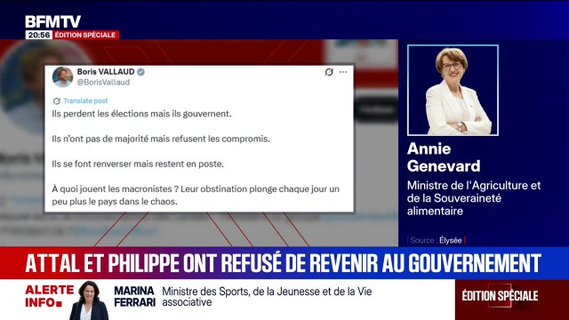 Ils perdent les élections, mais ils gouvernent : Boris Vallaud, président du groupe PS à l'Assemblée nationale, réagit au nouveau gouvernement de Sébastien Lecornu sur X