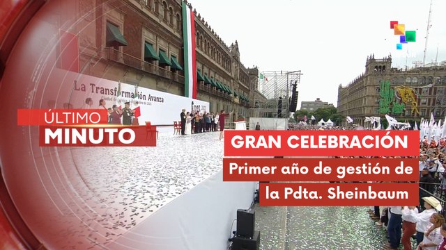Mexicanos celebran primer año de la gestión de la pdta. Claudia Sheinbaum