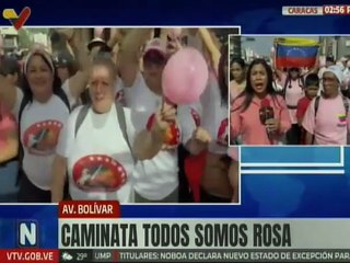 Caracas | Mujeres se suman a la gran caminata "Todos somos rosa" contra el cáncer de mama