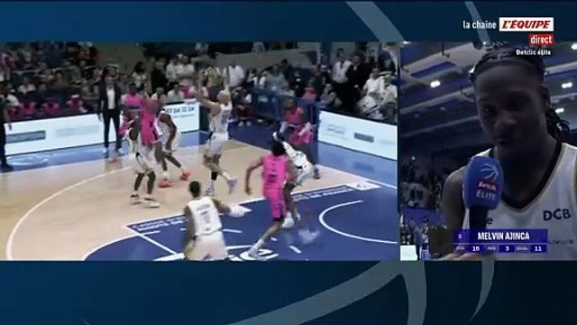 « On peut être fiers de nous » Melvin Ajinça enjoué après la victoire de l'Asvel face à Saint-Quentin - Basket - Betclic Élite