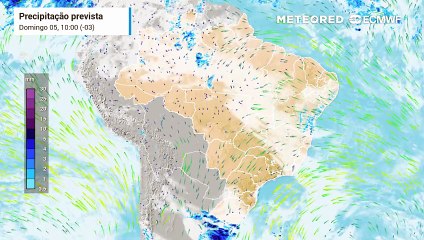 Domingo, 5 de outubro: previsão de chuva e nebulosidade
