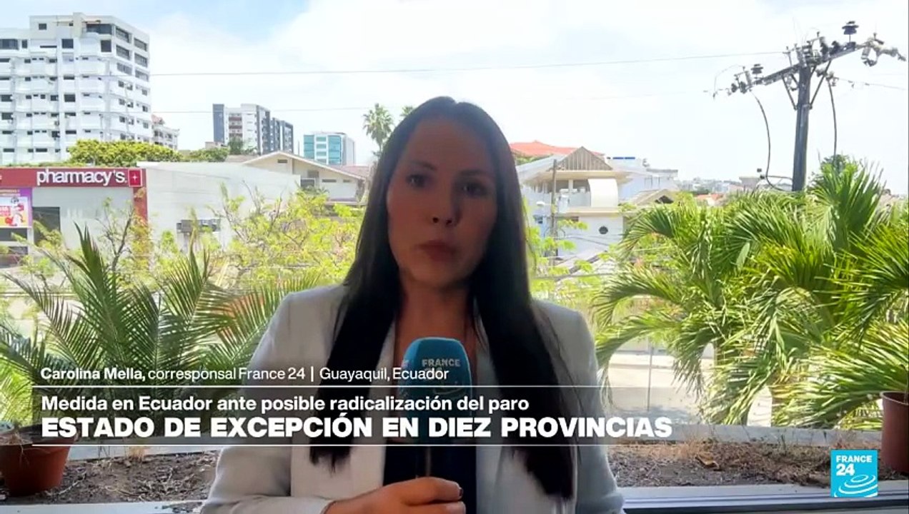 Noboa decreta estado de excepción en diez provincias de Ecuador tras 14 días de protestas