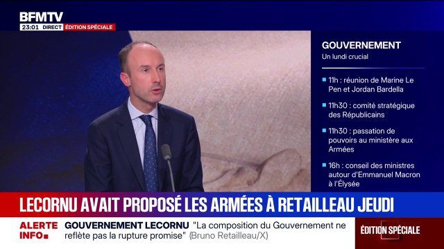 Le Premier ministre Sébastien Lecornu avait proposé le poste de ministre des Armées à Bruno Retailleau, un poste qu'il a refusé