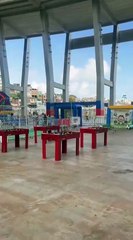 Torcedores do Bahia marcam presença no Esquadrão Arena Kids antes de jogo contra o Flamengo